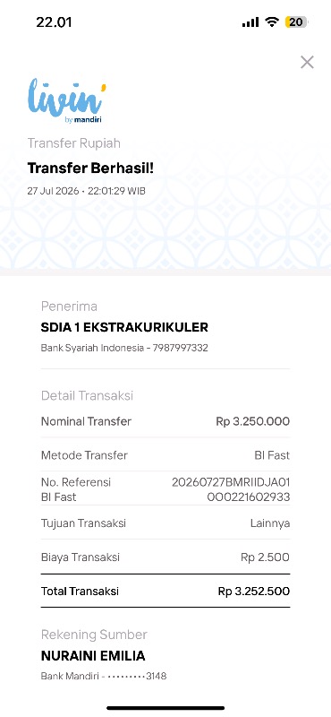 Bukti TF Abdurrahman Muhammad